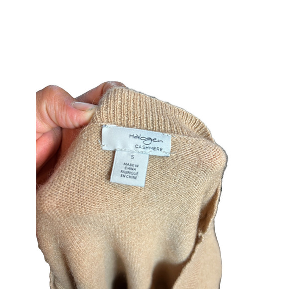 Halogen Cashmere Crew Neck Polka Dot Sweater 100% Cashmere / Size-Small - Picture 6 of 6